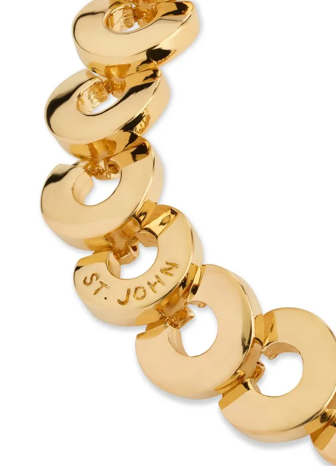 St John Jewelry Women Washer Coin Bracelet Gold St John Jewelry Women Washer Coin Bracelet Gold