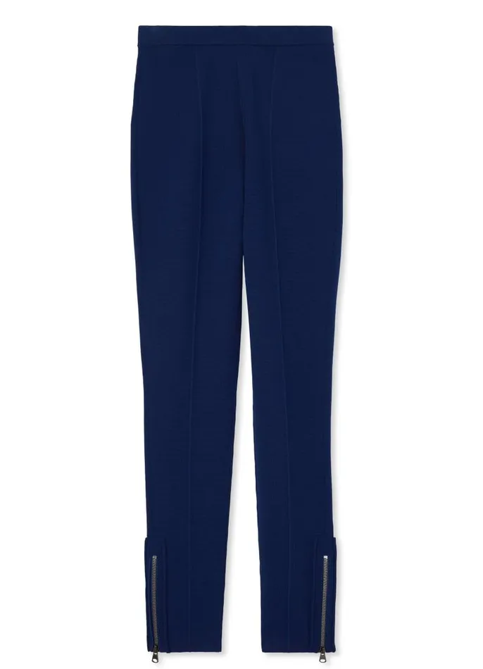 St John Pants Women Double Face Pebble Knit Pant Ecru