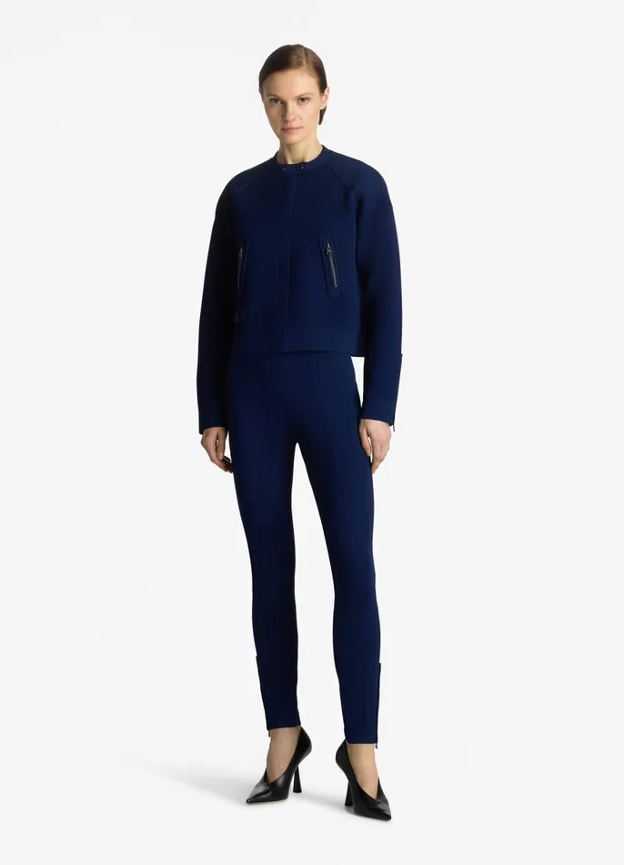 St John Pants Women Double Face Pebble Knit Pant Ecru St John Pants Women Double Face Pebble Knit Pant Ecru