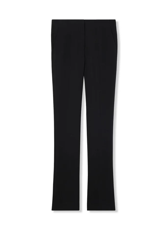 St John Pants Women Michelle Stretch Crepe Suiting Pant WPockets Black