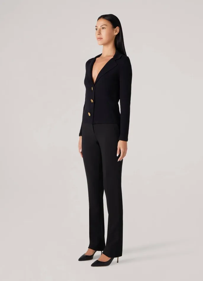 St John Pants Women Michelle Stretch Crepe Suiting Pant WPockets Black St John Pants Women Michelle Stretch Crepe Suiting Pant WPockets Black