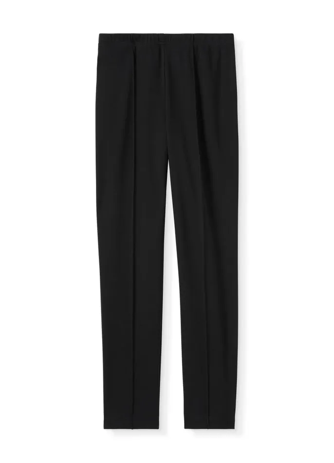 St John Pants Women Ponte Cropped Pants Caviar