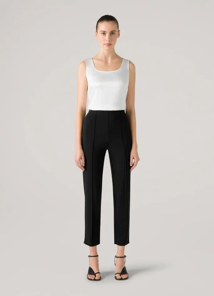 St John Pants Women Ponte Cropped Pants Caviar St John Pants Women Ponte Cropped Pants Caviar