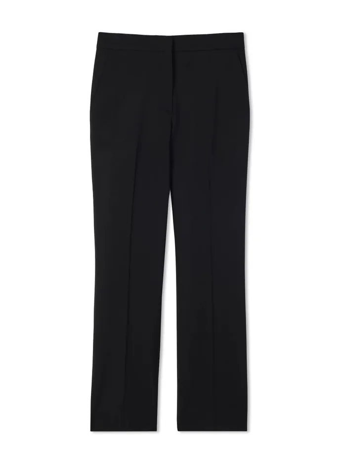 St John Pants Women Stretch Crepe Dress Pant Black
