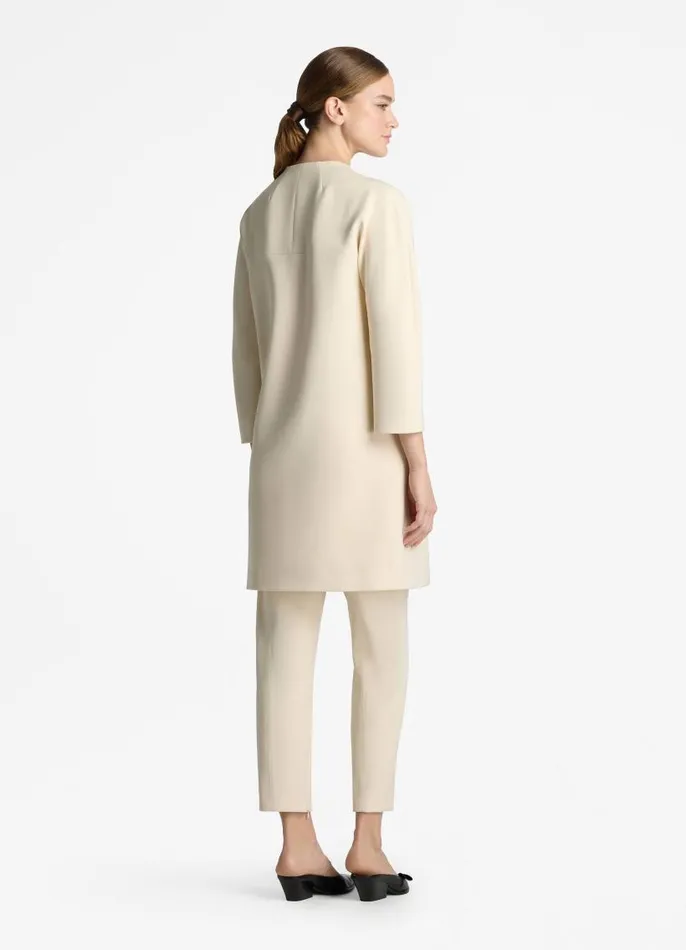 St John Pants Women Stretch Crepe Suiting Pant Ecru St John Pants Women Stretch Crepe Suiting Pant Ecru