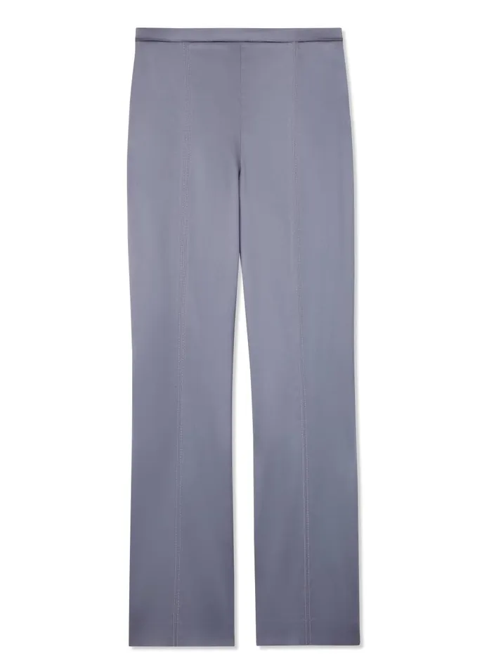 St John Pants Women Stretch Satin Pant Royal Blue