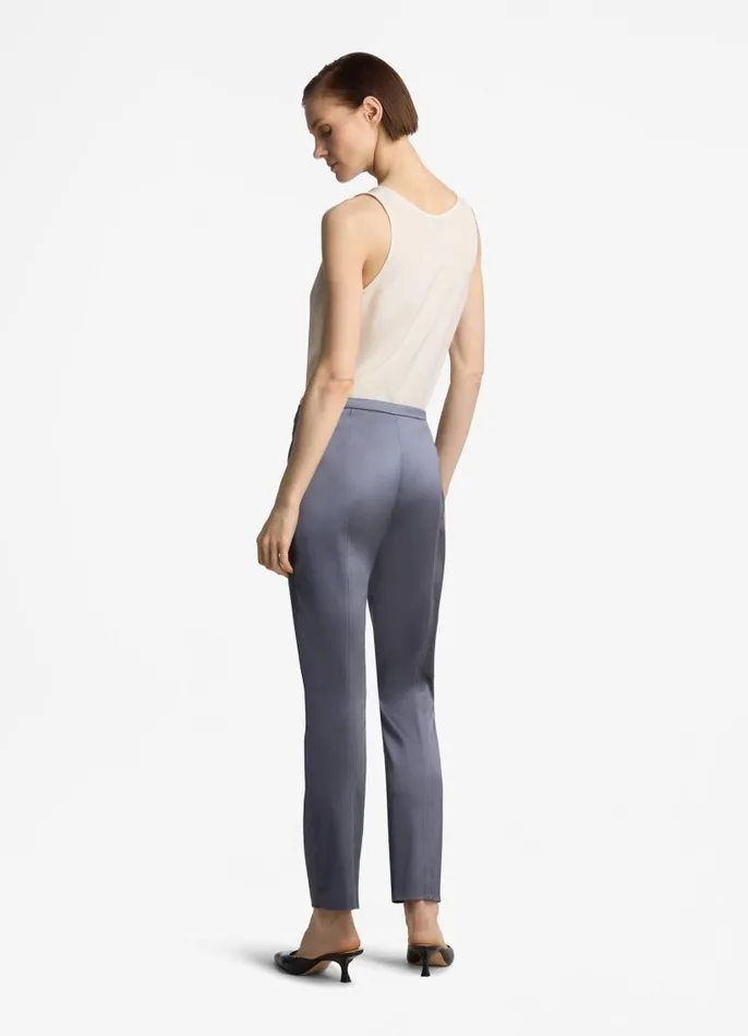 St John Pants Women Stretch Satin Pant Royal Blue St John Pants Women Stretch Satin Pant Royal Blue
