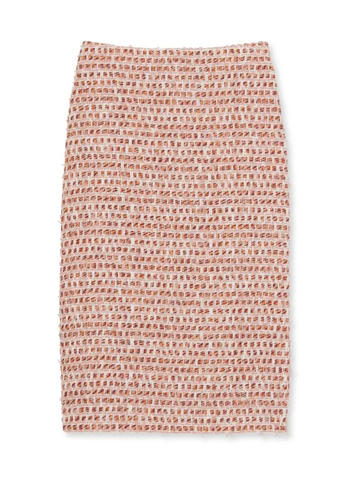 St John Skirts Women Multi Tweed Skirt Blossomdark Claret Multi
