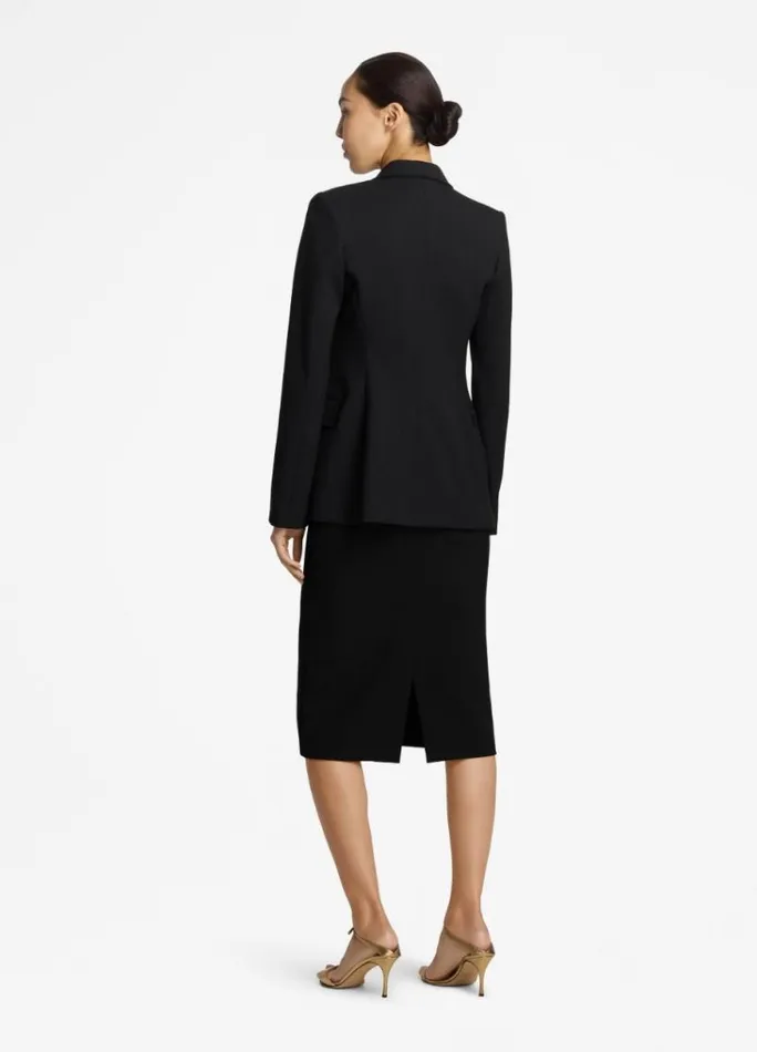 St John Skirts Women Stretch Crepe Suiting Skirt Black St John Skirts Women Stretch Crepe Suiting Skirt Black