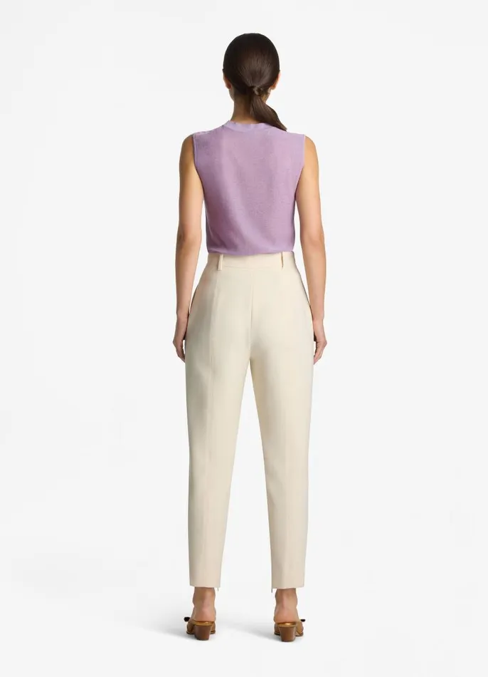 St John Tops and Shells Women Lurex Jersey Knit Shell Amethyst St John Tops and Shells Women Lurex Jersey Knit Shell Amethyst