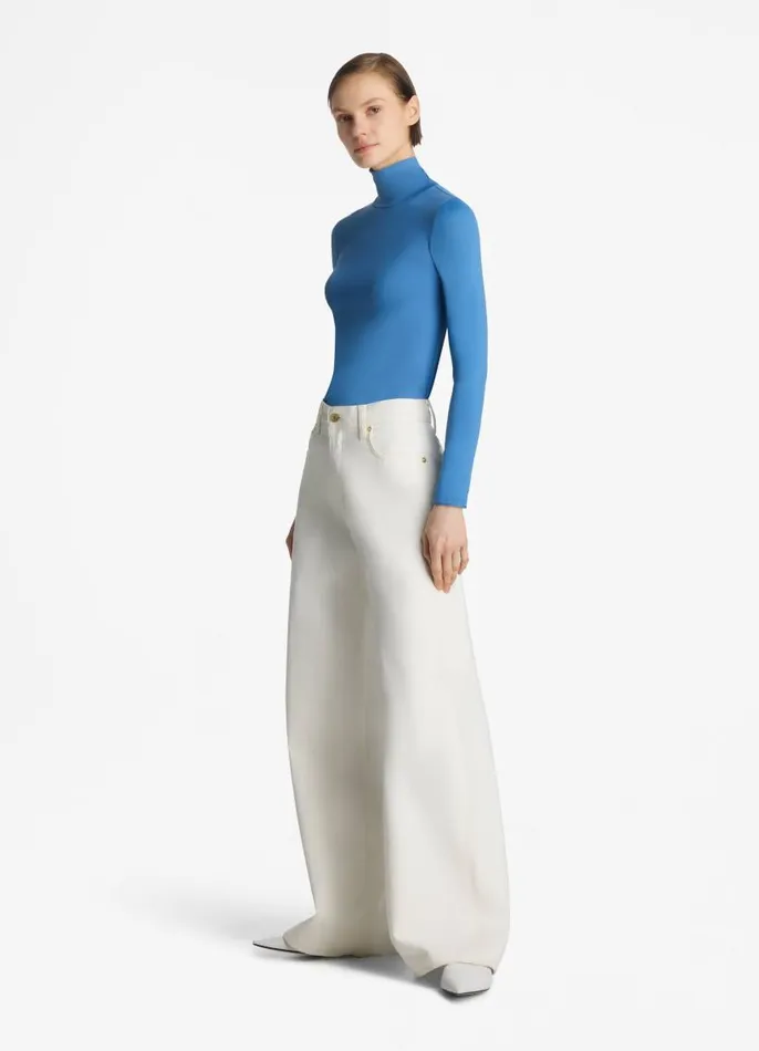 St John Tops and Shells Women Nuda Turtleneck Top Laguna St John Tops and Shells Women Nuda Turtleneck Top Laguna
