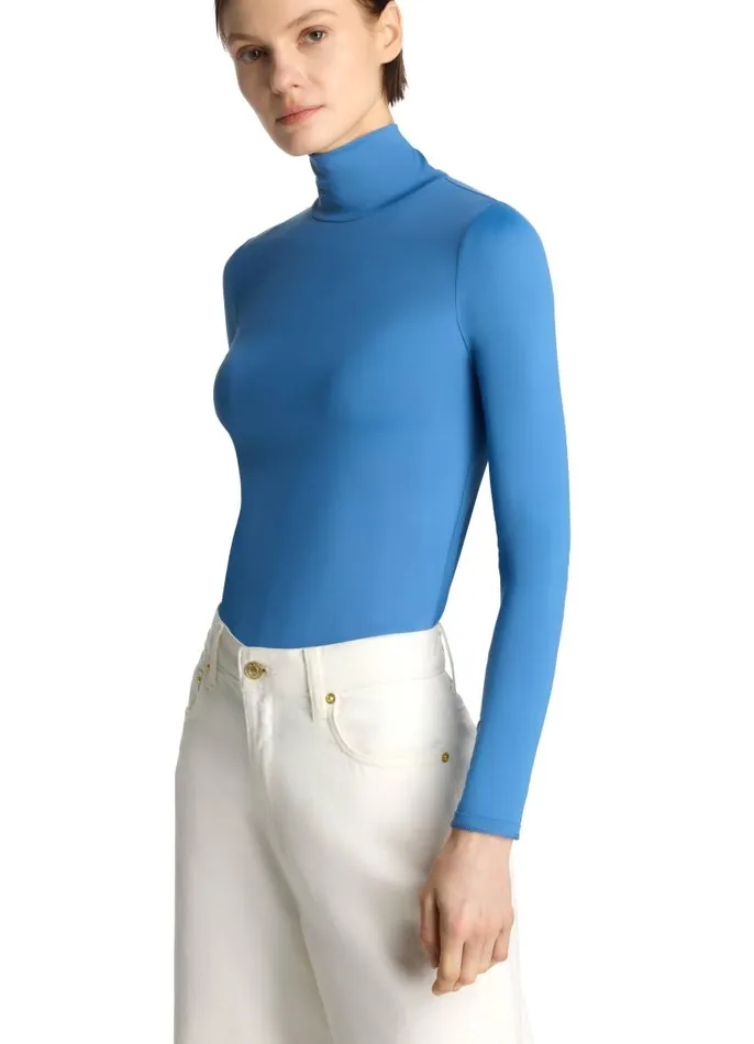 St John Tops and Shells Women Nuda Turtleneck Top Laguna St John Tops and Shells Women Nuda Turtleneck Top Laguna