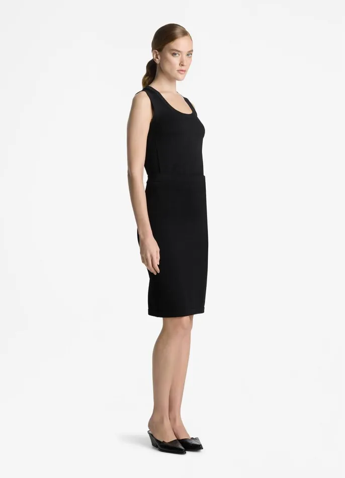 St John Tops and Shells Women Santiago Knit Scoop Neck Shell Black St John Tops and Shells Women Santiago Knit Scoop Neck Shell Black