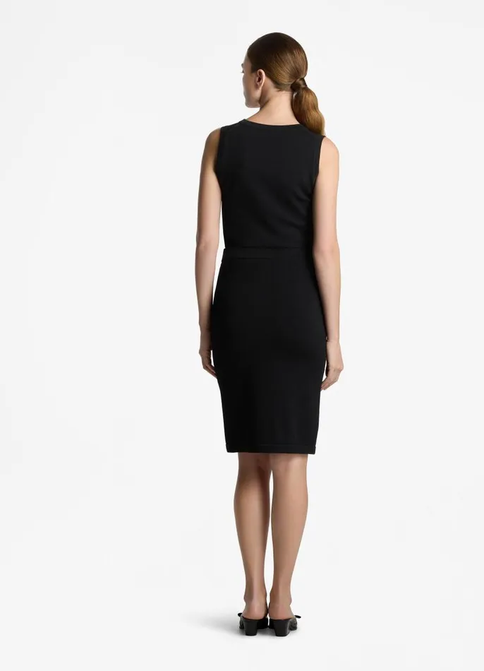 St John Tops and Shells Women Santiago Knit Scoop Neck Shell Black St John Tops and Shells Women Santiago Knit Scoop Neck Shell Black