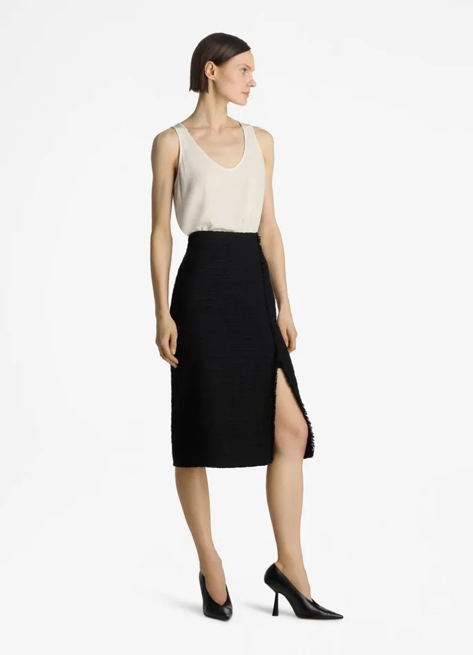 St John Tops and Shells Women Silk Crepe De Chine Shell Ecru St John Tops and Shells Women Silk Crepe De Chine Shell Ecru