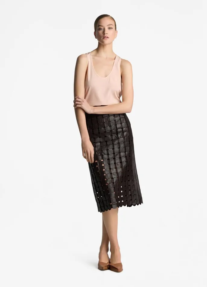 St John Tops and Shells Women Silk Crepe De Chine Shell Light Blossom St John Tops and Shells Women Silk Crepe De Chine Shell Light Blossom