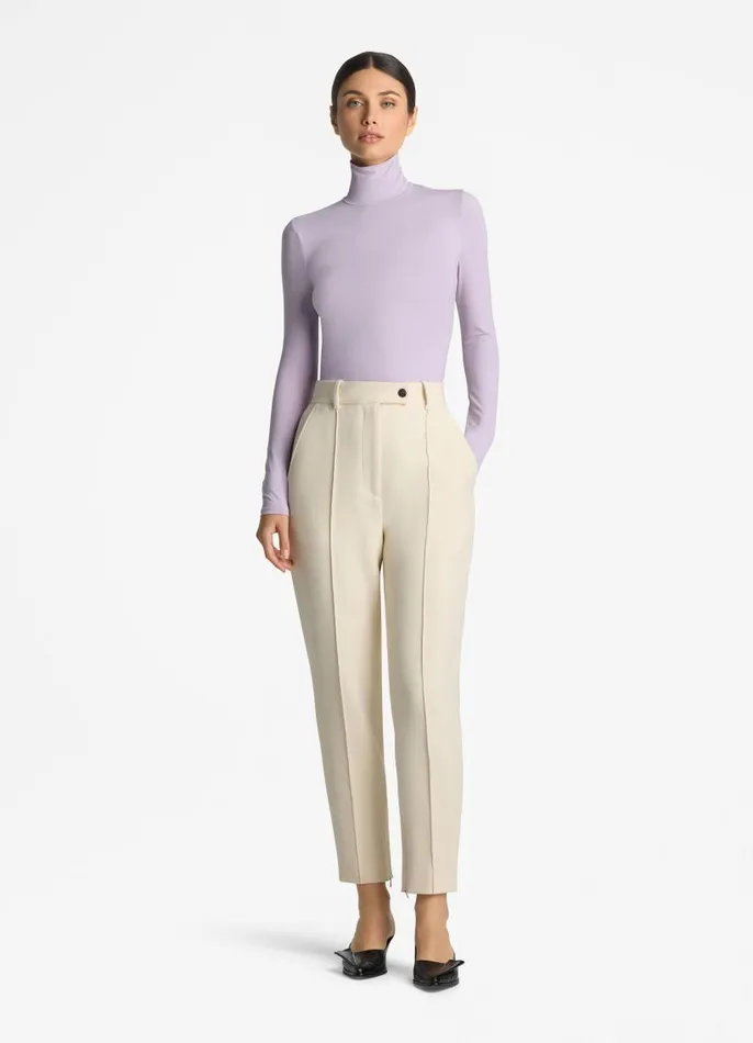 St John Tops and Shells Women Solid Nuda Turtleneck Sea Green St John Tops and Shells Women Solid Nuda Turtleneck Sea Green