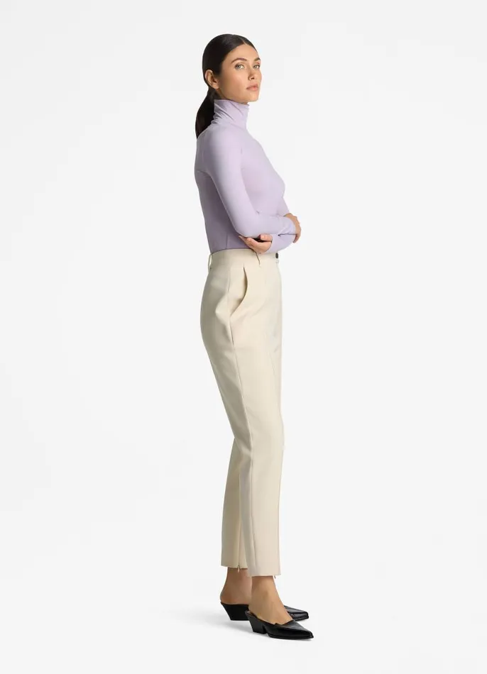 St John Tops and Shells Women Solid Nuda Turtleneck Sea Green St John Tops and Shells Women Solid Nuda Turtleneck Sea Green