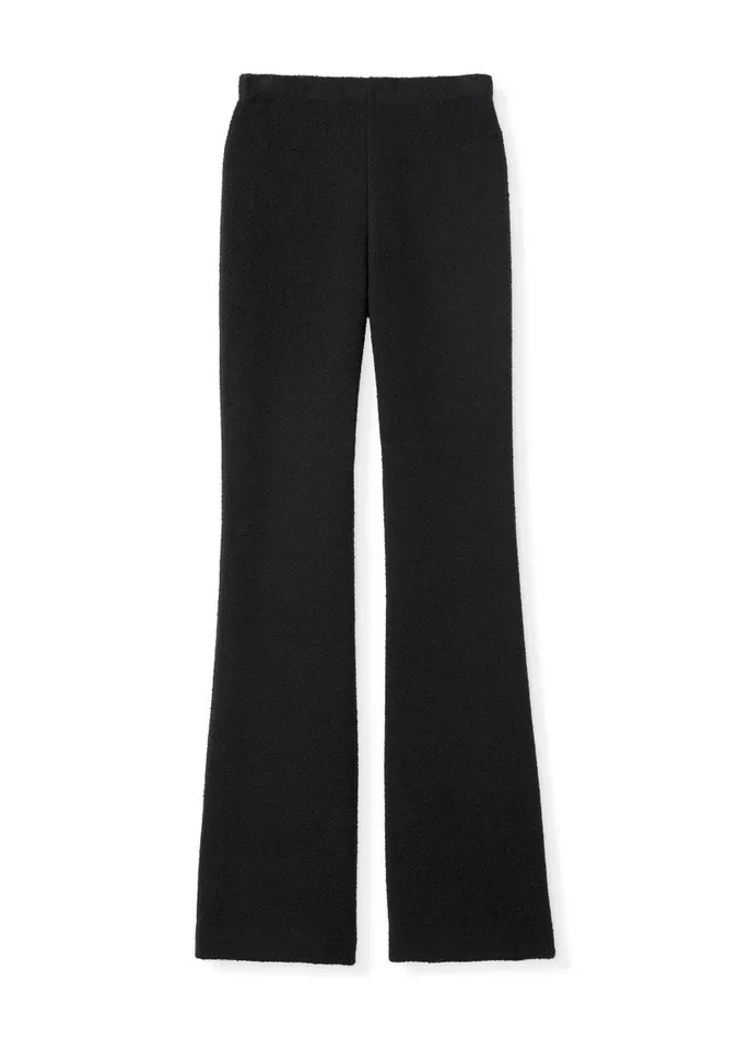 St John Transitional Clothing Women Compact Boucle Knit Pant Black