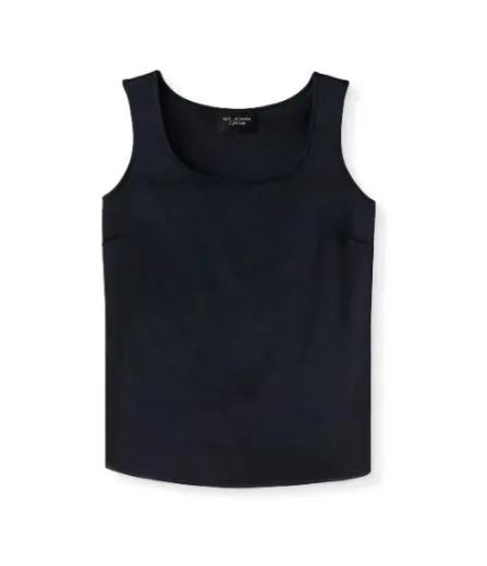 St John Transitional Clothing Women Liquid Satin Tank Bright White