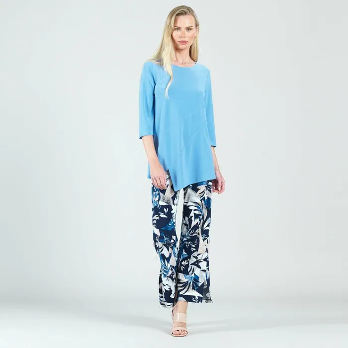 Stitch Line Angle Vent Tunic 8211 Vista Blue 8211 Final Sale Women Clara Sunwoo Tops Tunics
