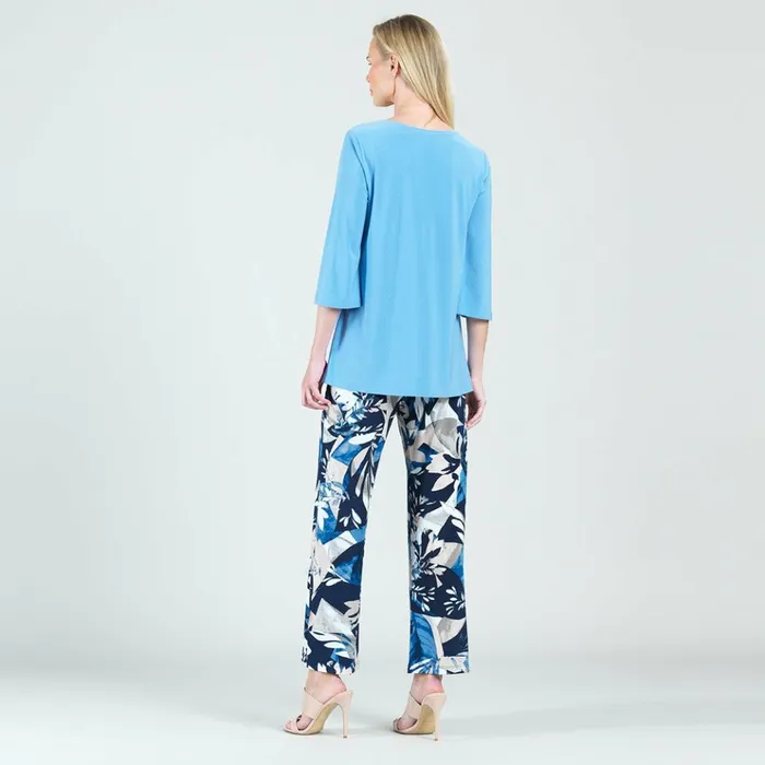 Stitch Line Angle Vent Tunic 8211 Vista Blue 8211 Final Sale Women Clara Sunwoo Tops Tunics