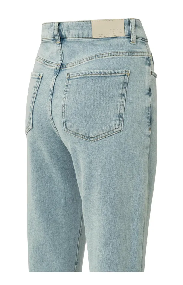 Straight Fit Jeans With Wrap Detail Light Blue Denim Women YAYA Jeans Straight Fit Jeans With Wrap Detail Light Blue Denim Women YAYA Jeans
