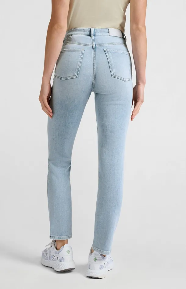 Straight Fit Jeans With Wrap Detail Light Blue Denim Women YAYA Jeans Straight Fit Jeans With Wrap Detail Light Blue Denim Women YAYA Jeans