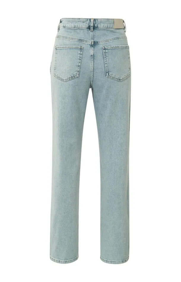 Straight Fit Jeans With Wrap Detail Light Blue Denim Women YAYA Jeans Straight Fit Jeans With Wrap Detail Light Blue Denim Women YAYA Jeans