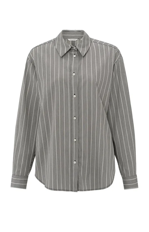 Striped Shirt With Bow Details On The Back Phantom Dessin Women YAYA Blouses Striped Shirt With Bow Details On The Back Phantom Dessin Women YAYA Blouses
