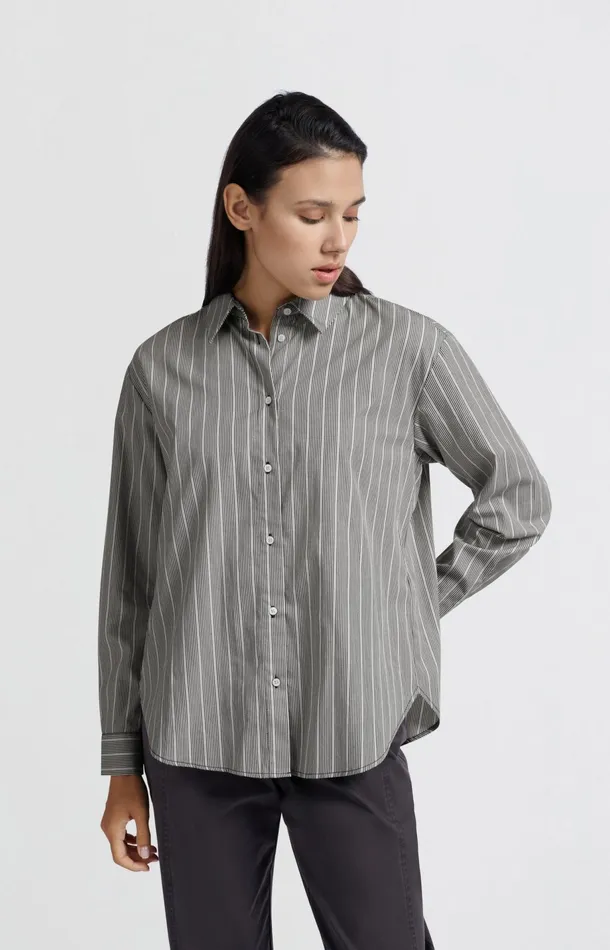 Striped Shirt With Bow Details On The Back Phantom Dessin Women YAYA Blouses Striped Shirt With Bow Details On The Back Phantom Dessin Women YAYA Blouses