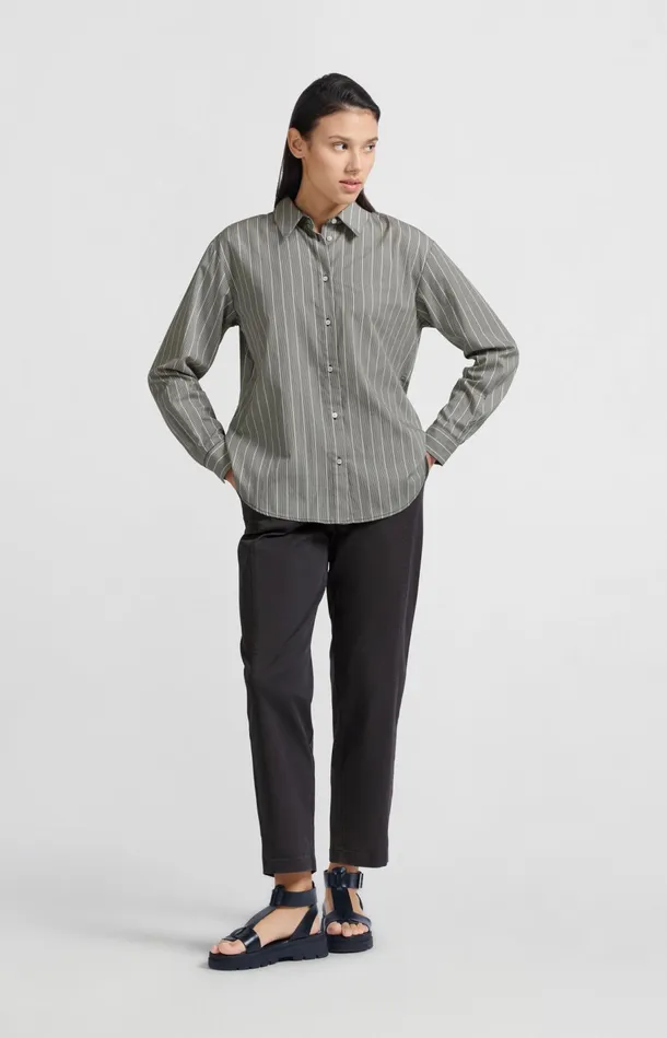 Striped Shirt With Bow Details On The Back Phantom Dessin Women YAYA Blouses Striped Shirt With Bow Details On The Back Phantom Dessin Women YAYA Blouses