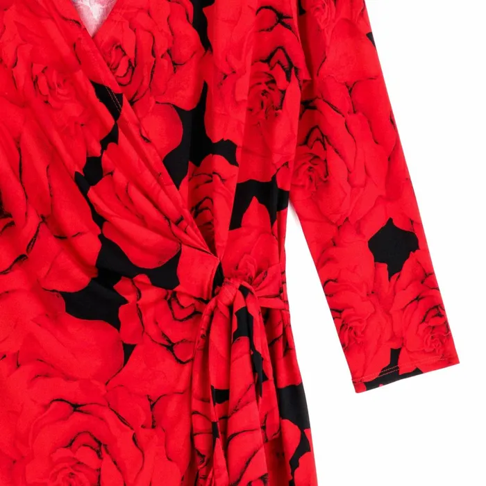 Surplice Faux Wrap Side Tie Tunic 8211 Rose Floret 8211 Limited Sizes Women Clara Sunwoo Tops Tunics