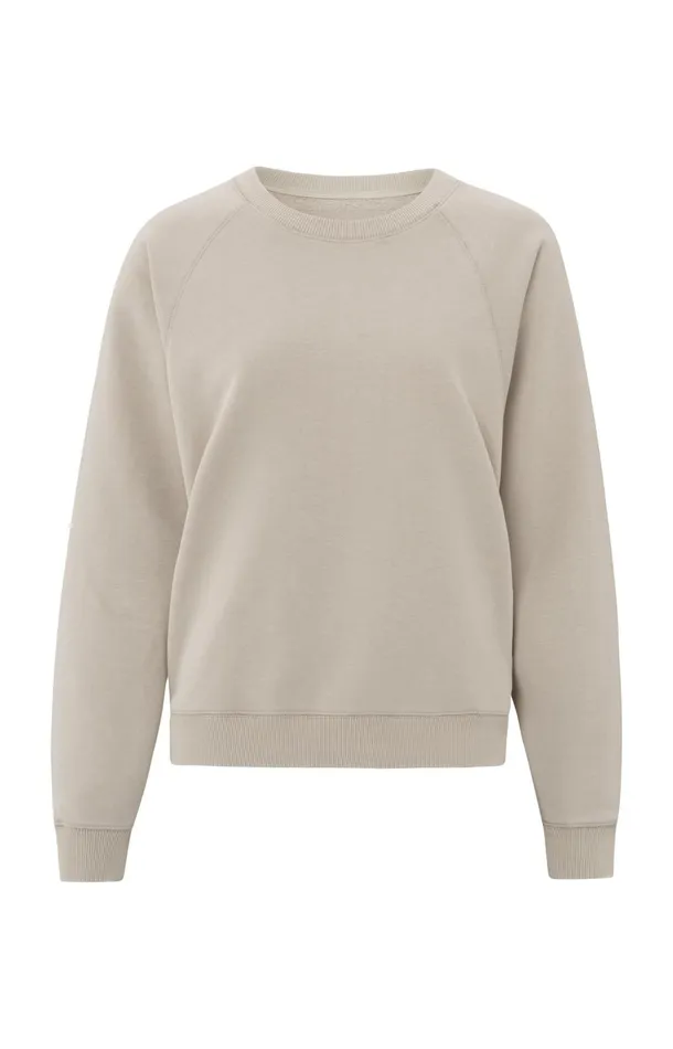 Sweater With Round Neck And Raglan Sleeves Feather Women YAYA Sweaters Sweater With Round Neck And Raglan Sleeves Feather Women YAYA Sweaters
