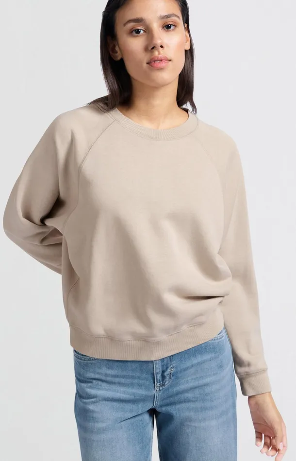 Sweater With Round Neck And Raglan Sleeves Feather Women YAYA Sweaters Sweater With Round Neck And Raglan Sleeves Feather Women YAYA Sweaters