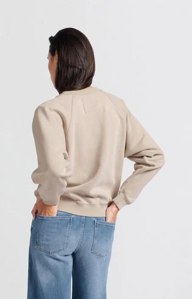 Sweater With Round Neck And Raglan Sleeves Feather Women YAYA Sweaters Sweater With Round Neck And Raglan Sleeves Feather Women YAYA Sweaters