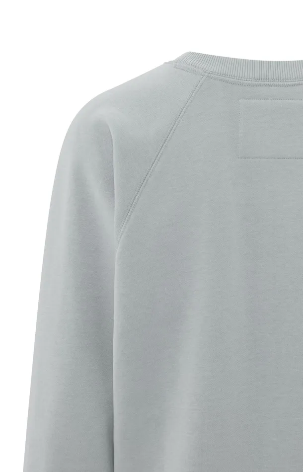 Sweater With Round Neck And Raglan Sleeves Harbor Mist Grey Women YAYA Sweaters Sweater With Round Neck And Raglan Sleeves Harbor Mist Grey Women YAYA Sweaters