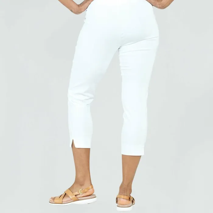 Techno Knit 8211 PullOn Capri 8211 White 8211 Limited Sizes Women Clara Sunwoo Pants Skirts