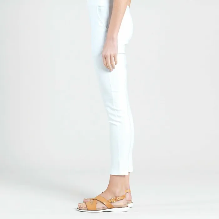 Techno Knit 8211 Skinny Ankle Pocket Pant 8211 White 8211 Final Sale Women Clara Sunwoo Pants Skirts
