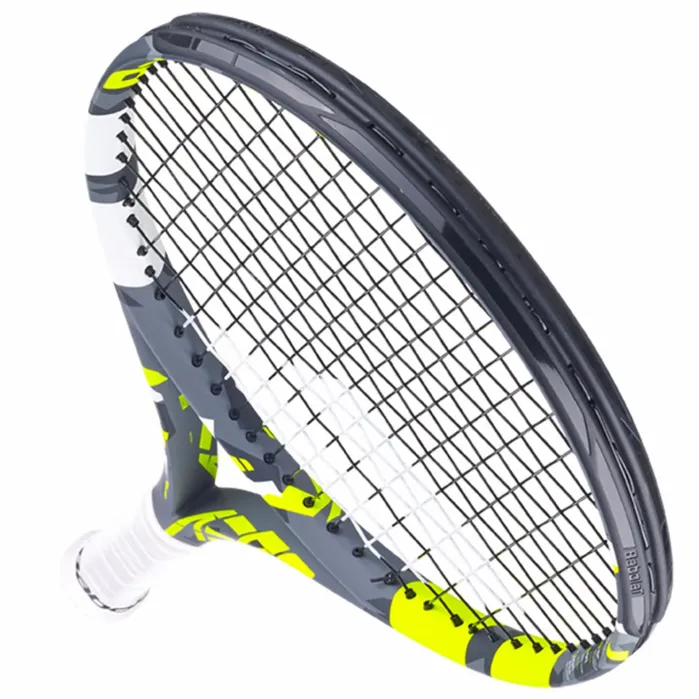 Tennis Juniors and Kids Babolat Aero Junior 25 Strung Gray Yellow