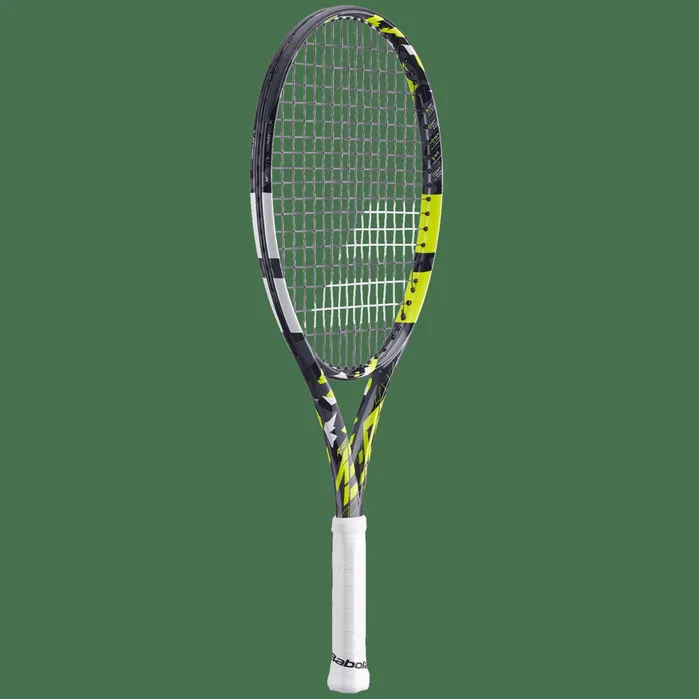 Tennis Juniors and Kids Babolat Pure Aero Junior 25 Gen 7 Gray Yellow White