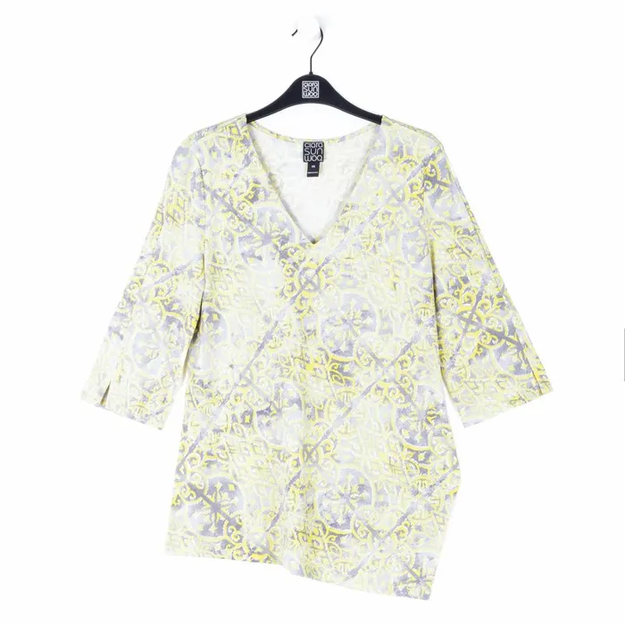Textured Asymmetrical Reverse HiLow Tunic 8211 Mosaic Emblem 8211 Final Sale Women Clara Sunwoo Tops Tunics
