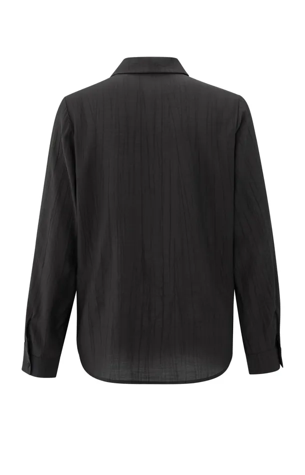 Textured Blouse With Regular Fit Phantom Women YAYA Blouses Textured Blouse With Regular Fit Phantom Women YAYA Blouses