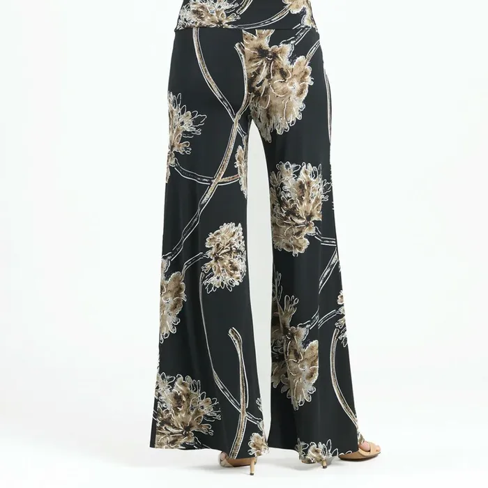Textured Palazzo Pant 8211 Mum Blossom Women Clara Sunwoo Pants Skirts