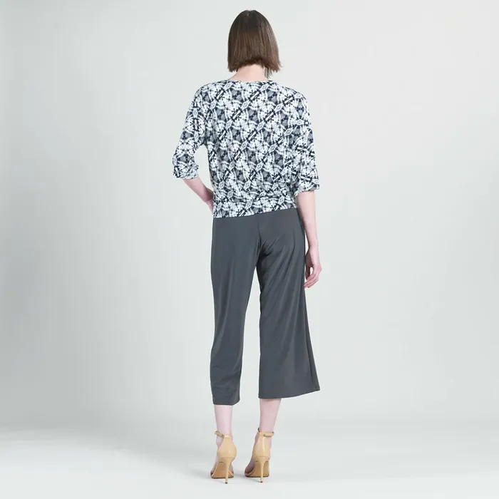 Textured Side Tie Top 8211 Circle Emblem 8211 Final Sale Women Clara Sunwoo Tops Tunics