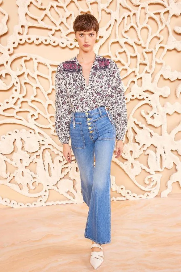 Tillie Blouse Cosmos Women Ulla Johnson Tops Tillie Blouse Cosmos Women Ulla Johnson Tops