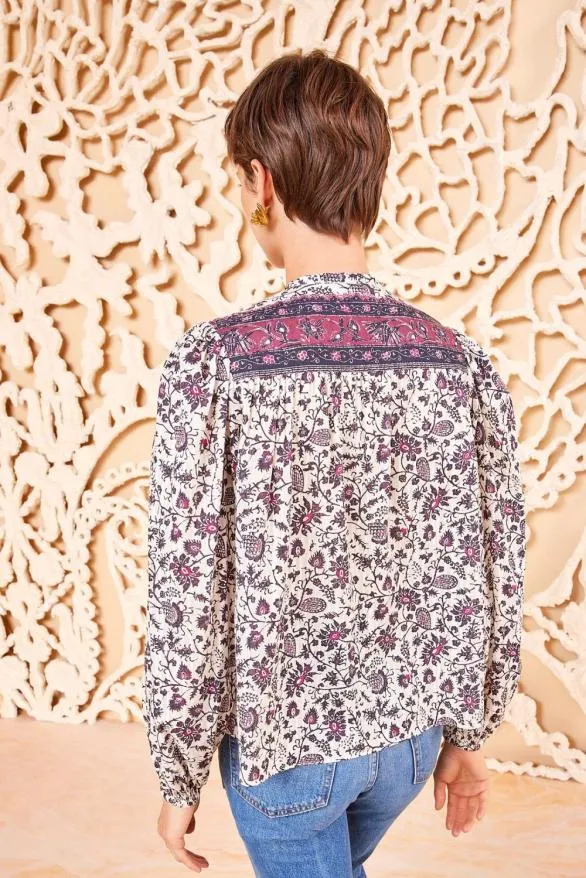 Tillie Blouse Cosmos Women Ulla Johnson Tops Tillie Blouse Cosmos Women Ulla Johnson Tops