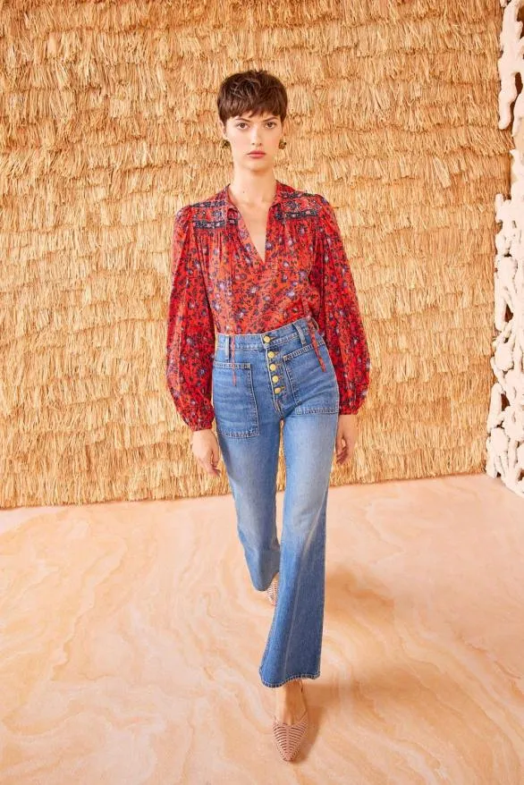 Tillie Blouse Poppy Women Ulla Johnson Tops