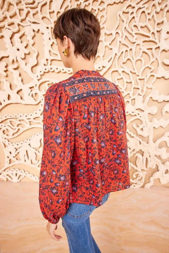 Tillie Blouse Poppy Women Ulla Johnson Tops Tillie Blouse Poppy Women Ulla Johnson Tops