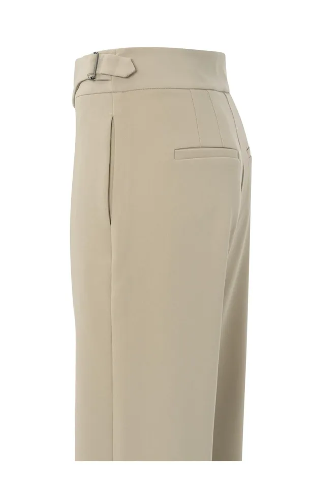 Trousers With High Waist And Buckle Closure Safari Women YAYA Trousers Trousers With High Waist And Buckle Closure Safari Women YAYA Trousers